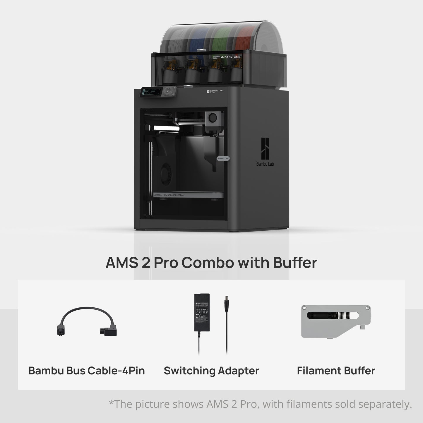 Bambu Lab P1S 3D Printer | Enclosed High-Speed CoreXY Desktop Printer