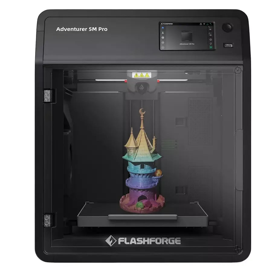 FlashForge Adventurer 5M Pro 3D Printer | Enclosed High-Speed CoreXY Desktop Printer