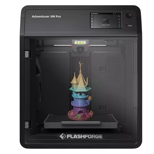 FlashForge Adventurer 5M Pro 3D Printer | Enclosed High-Speed CoreXY Desktop Printer