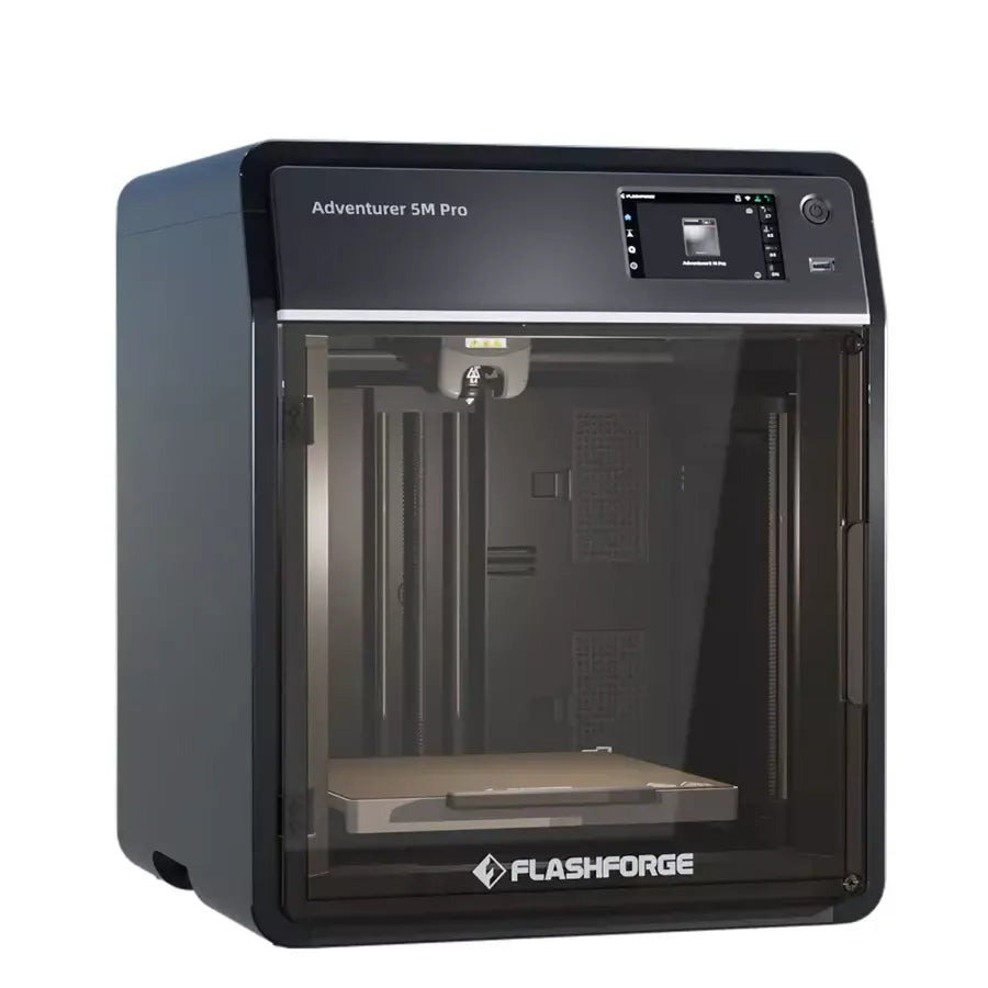 FlashForge Adventurer 5M Pro 3D Printer | Enclosed High-Speed CoreXY Desktop Printer