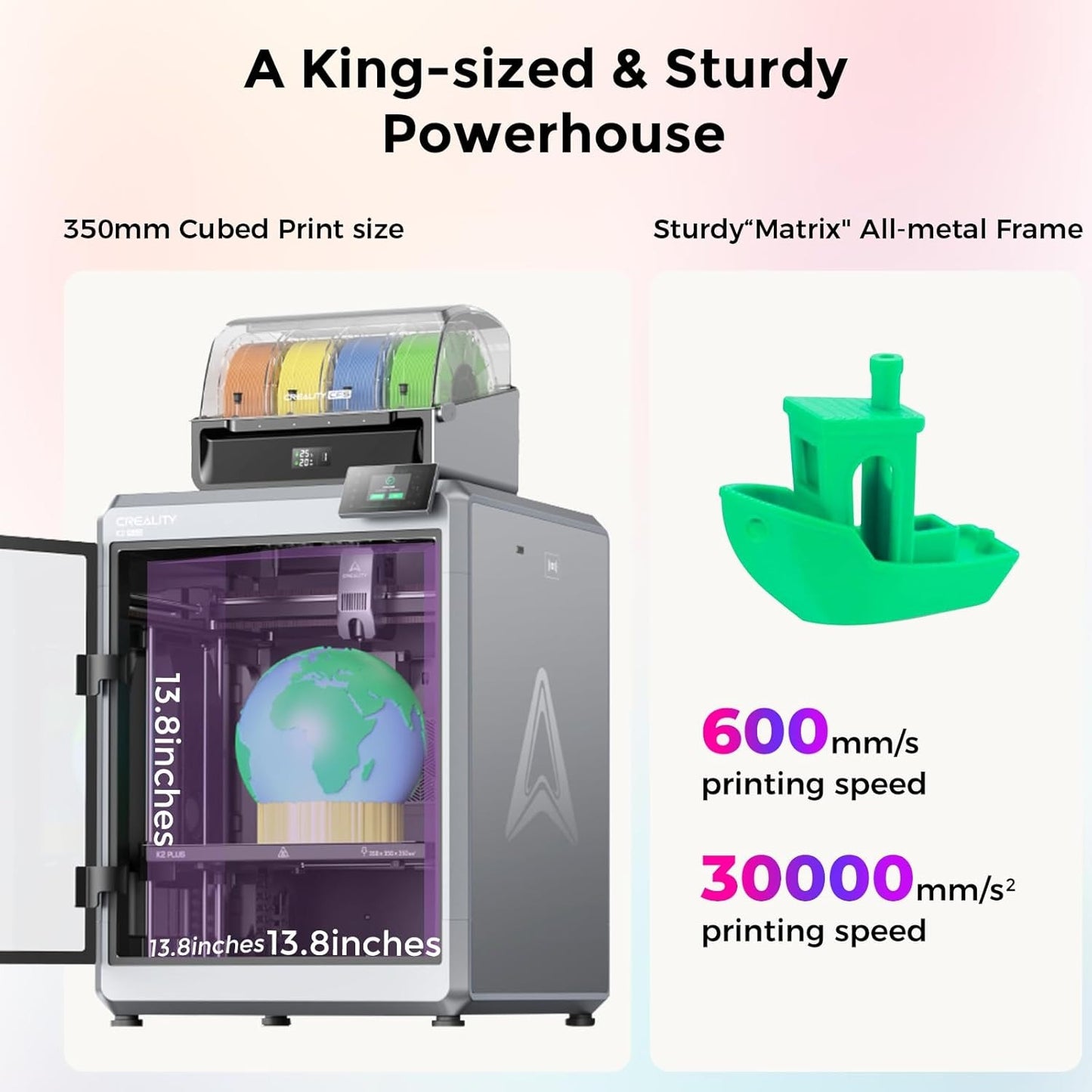 Creality K2 Plus Combo 3D Printer | Large Format High-Speed Multi-Color Printer