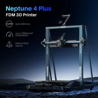 Elegoo Neptune 4 Plus 3D Printer | Large Format High-Speed Direct Drive FDM Printer