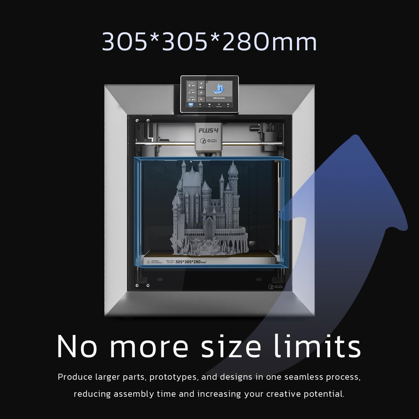 QIDI Plus4 3D Printer | Professional Enclosed CoreXY High-Speed FDM Printer