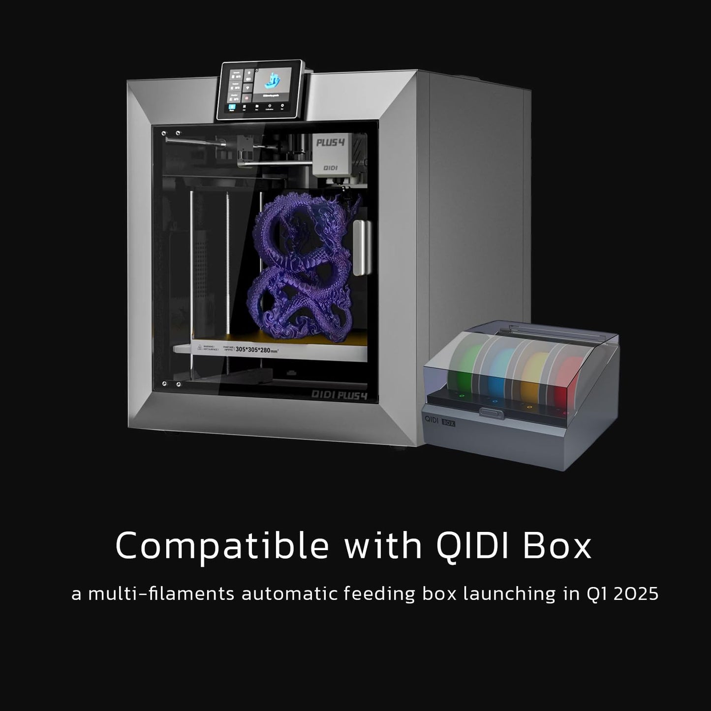 QIDI Plus4 3D Printer | Professional Enclosed CoreXY High-Speed FDM Printer
