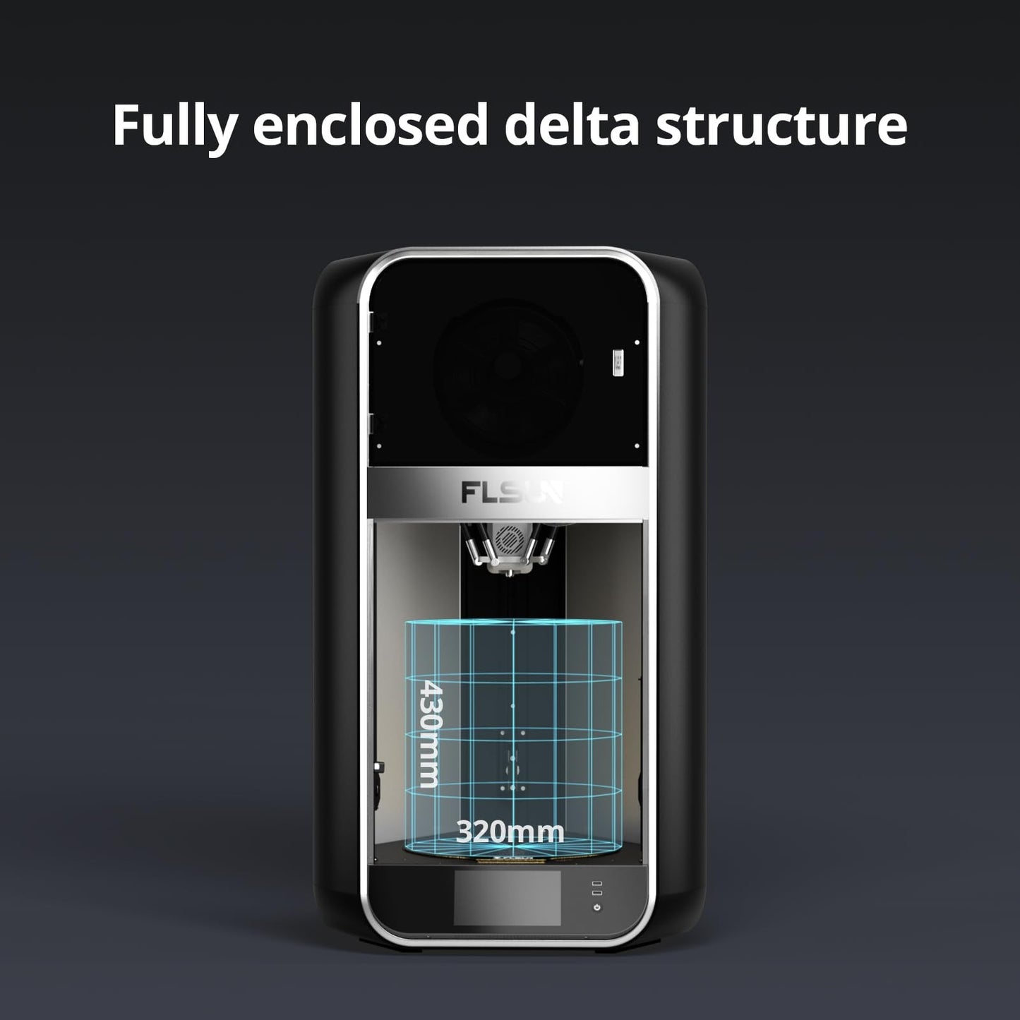 FLSUN S1 3D Printer | High-Speed Enclosed Delta Desktop FDM Printer